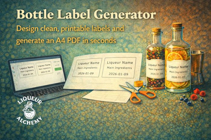 Bottle Label Generator preview