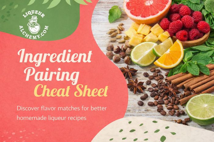 Ingredient pairing cheat sheet for creating balanced homemade liqueurs