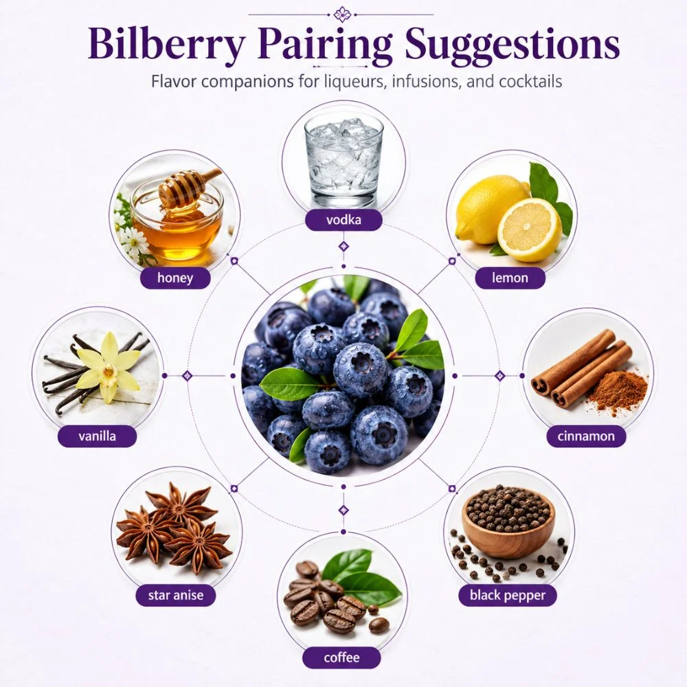 Bilberry pairing suggestions for liqueur making