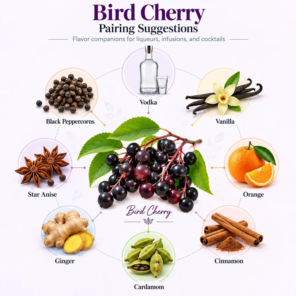 Bird Cherry pairing suggestions for liqueur making
