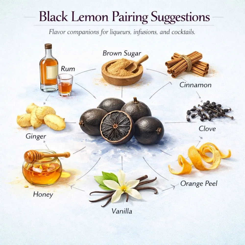Black Lemon pairing suggestions for liqueur making