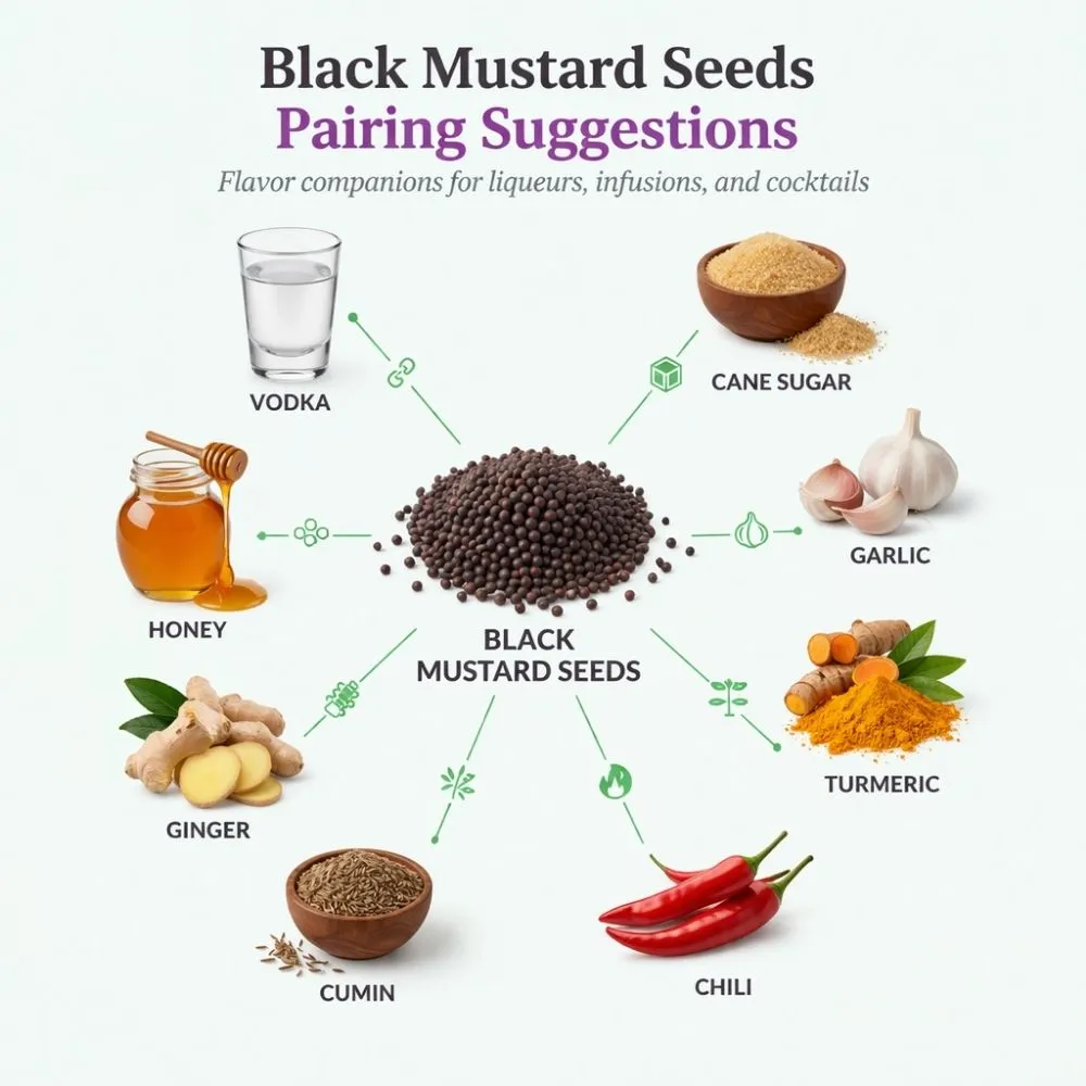 Black Mustard Seeds pairing suggestions for liqueur making