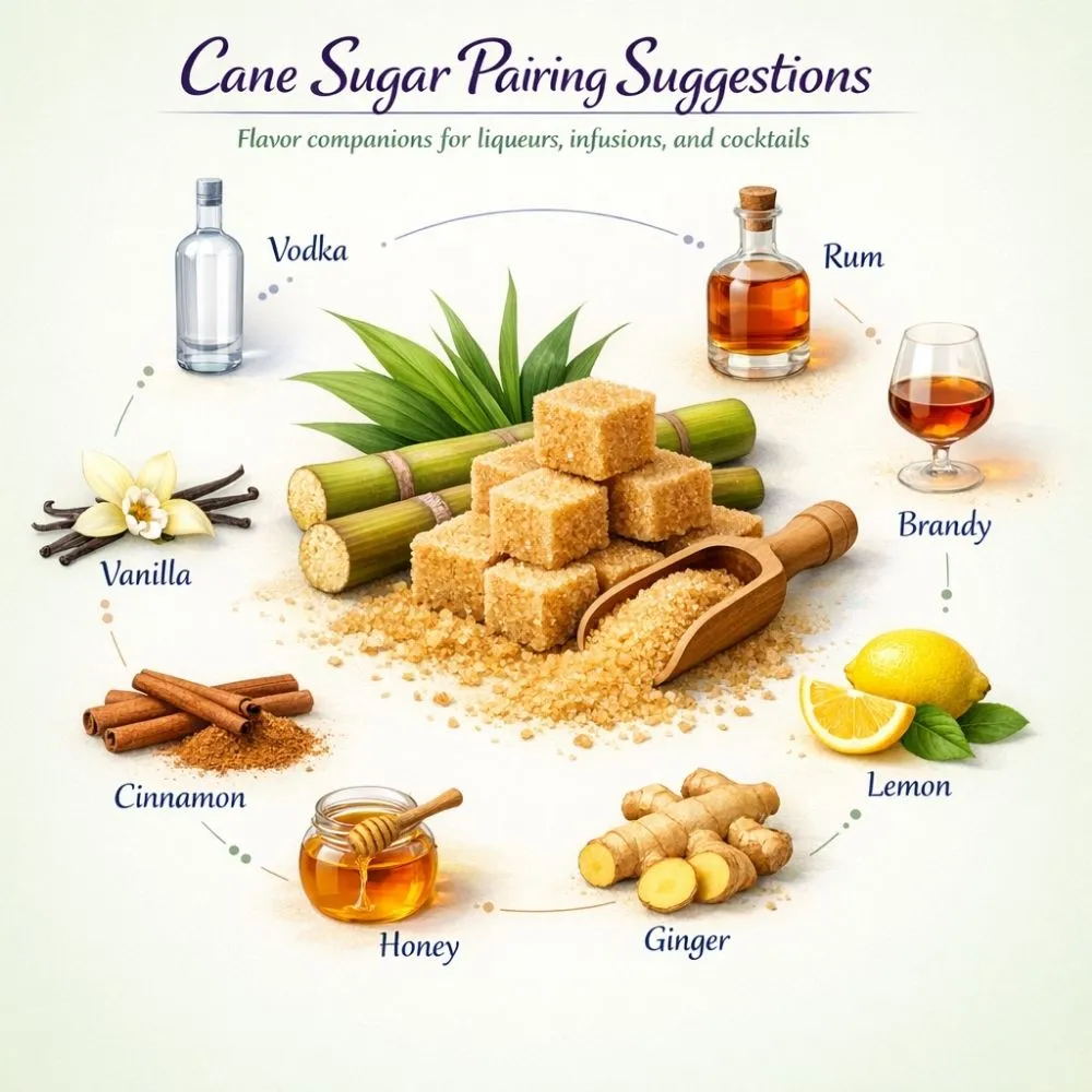Cane Sugar pairing suggestions for liqueur making