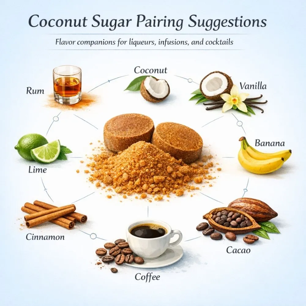 Coconut Sugar pairing suggestions for liqueur making