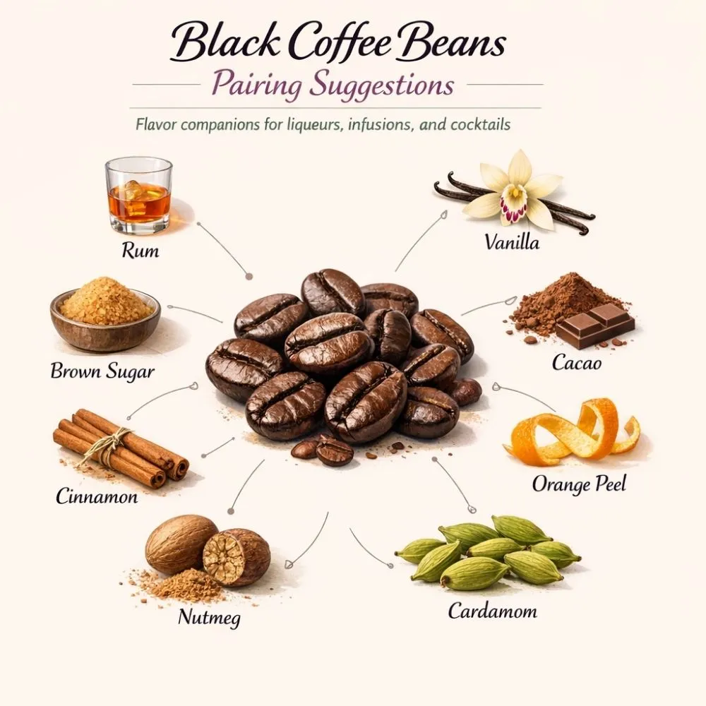Coffee Beans (Black) pairing suggestions for liqueur making