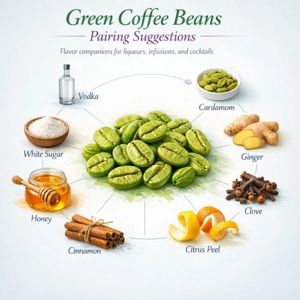 Coffee Beans (Green) pairing suggestions for liqueur making