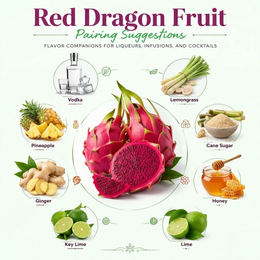 Dragon Fruit (Red) pairing suggestions for liqueur making