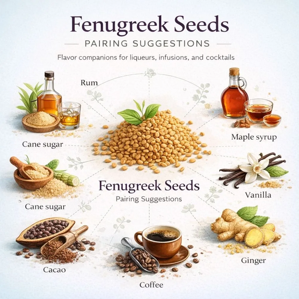 Fenugreek Seeds pairing suggestions for liqueur making