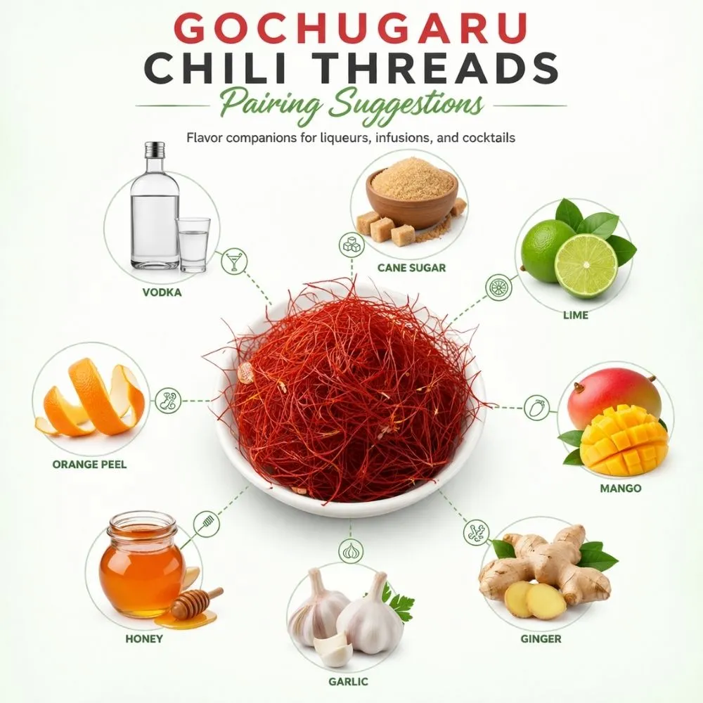 Gochugaru Chili Threads pairing suggestions for liqueur making