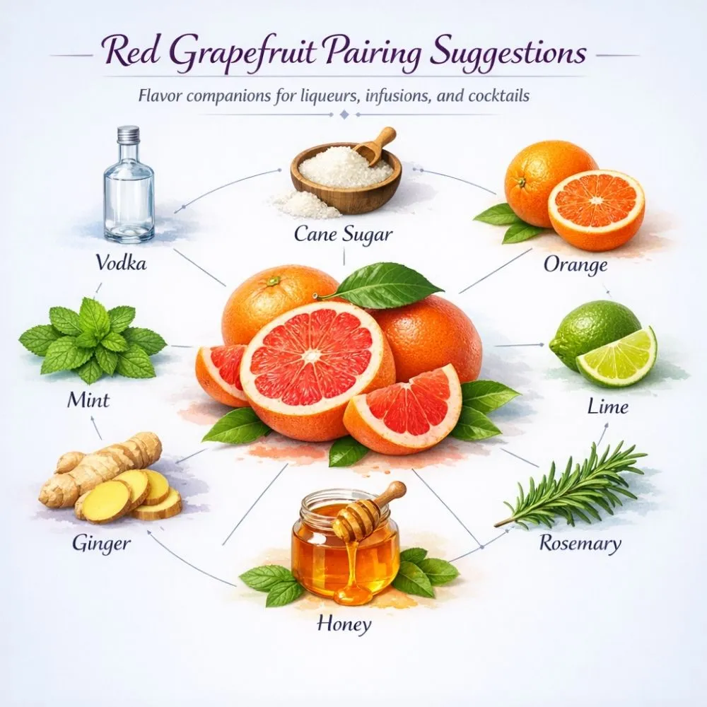 Grapefruit pairing suggestions for liqueur making