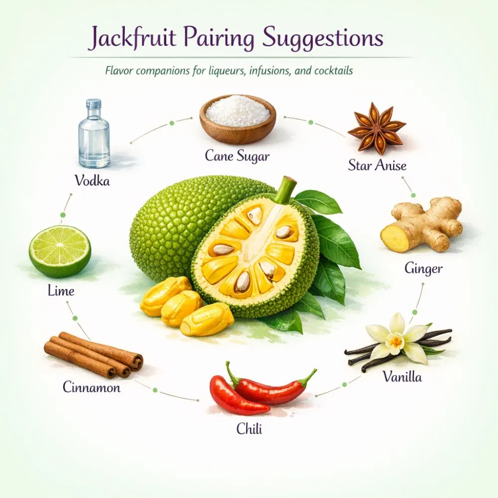 Jackfruit pairing suggestions for liqueur making