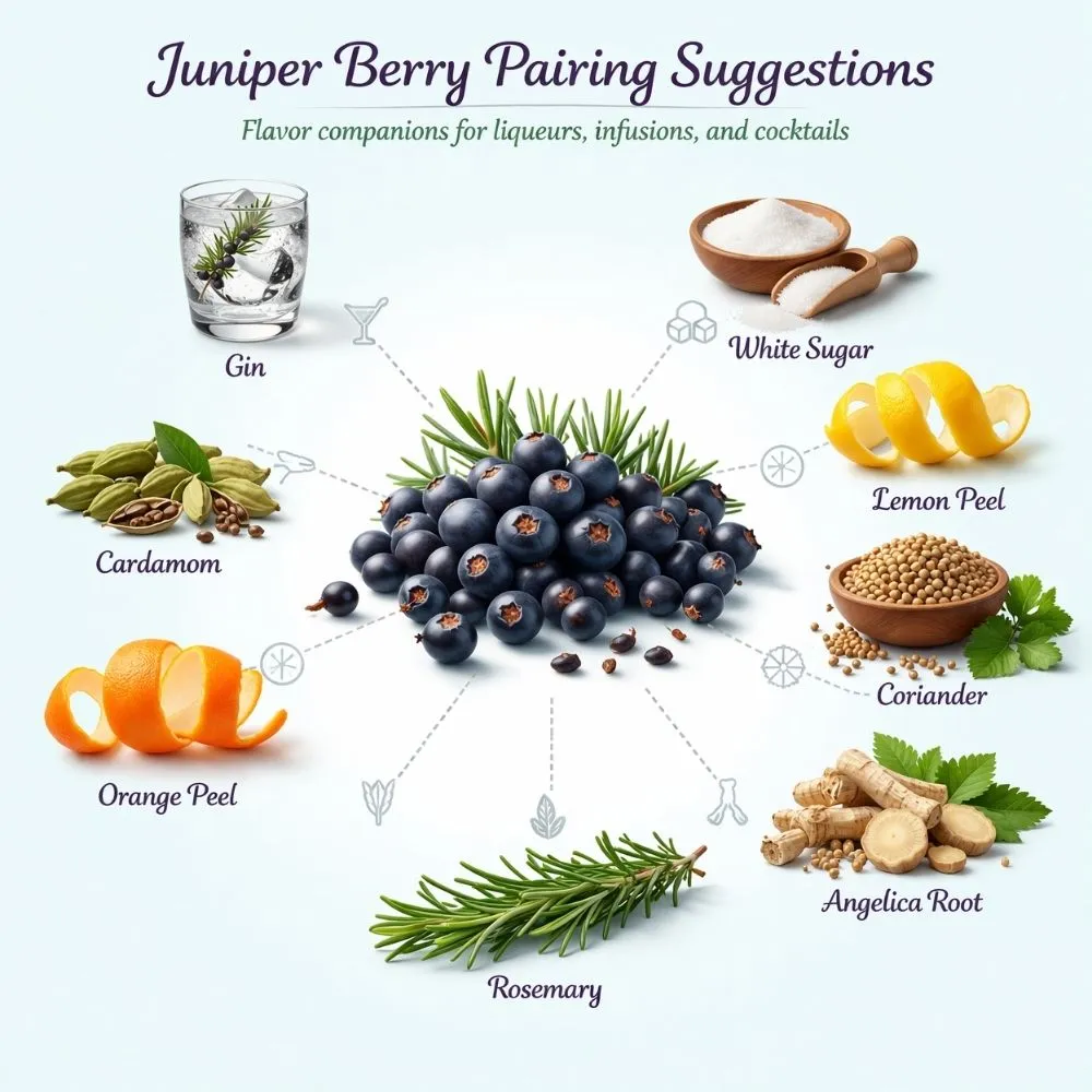 Juniper Berry pairing suggestions for liqueur making