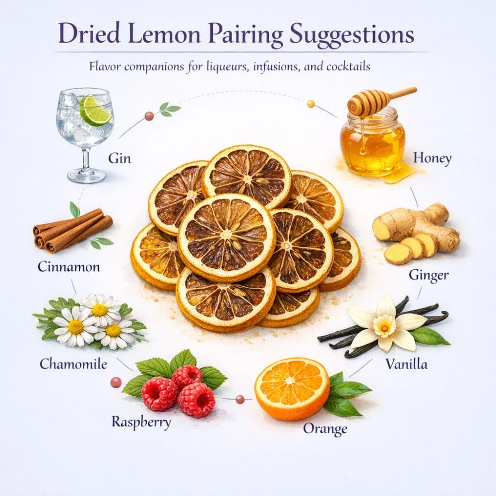 Lemon (Dried) pairing suggestions for liqueur making