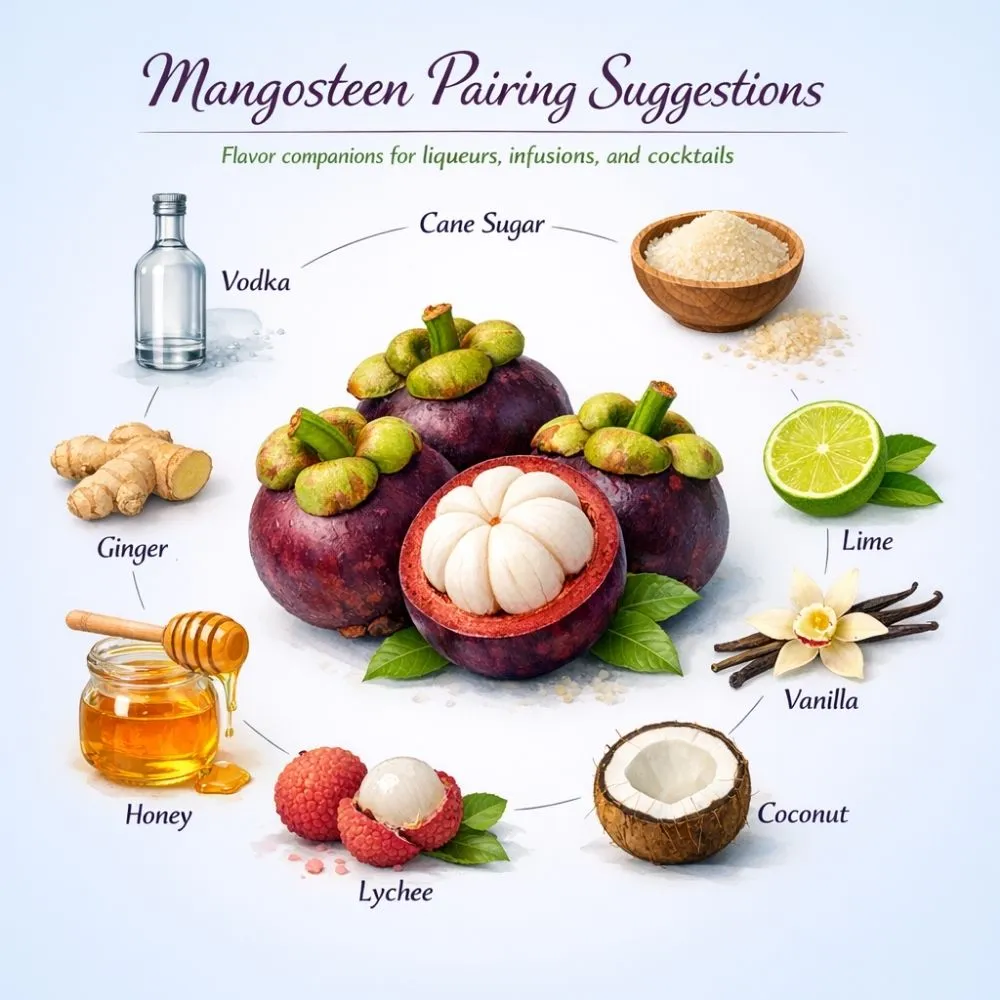 Mangosteen pairing suggestions for liqueur making