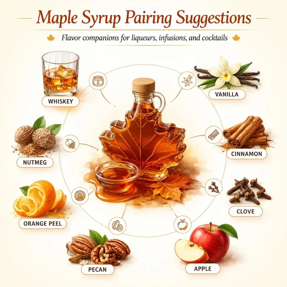 Maple Syrop pairing suggestions for liqueur making