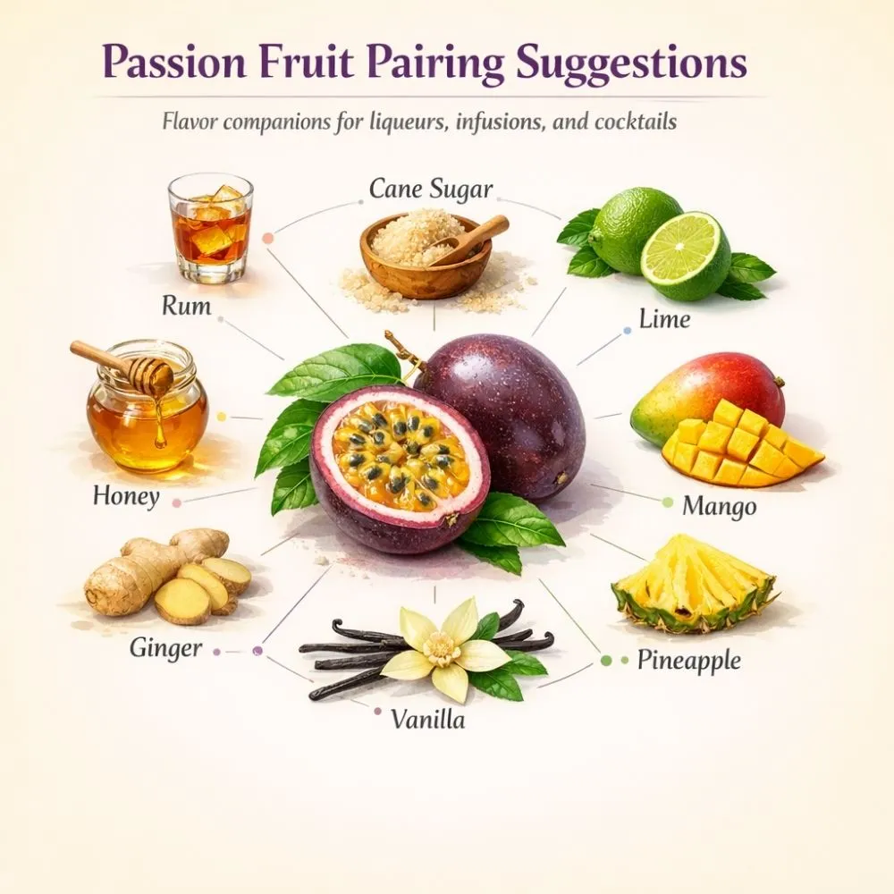 Passion Fruit pairing suggestions for liqueur making