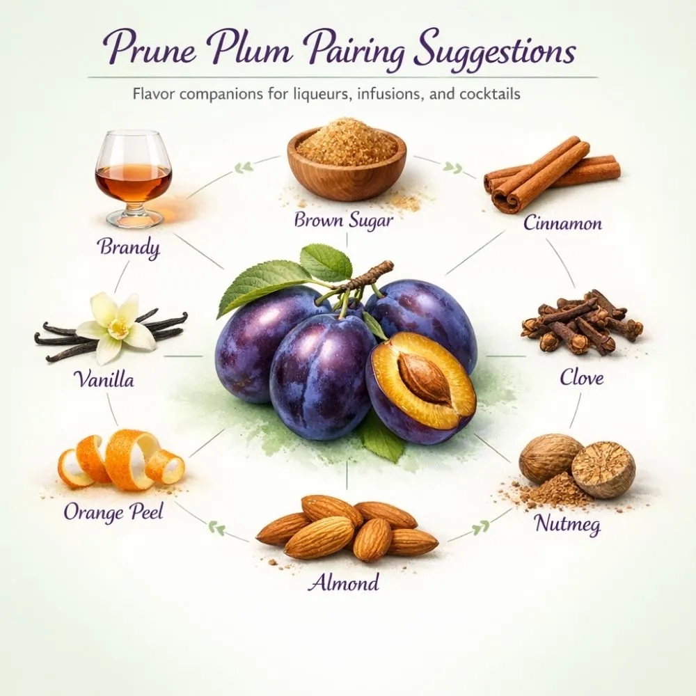 Plum (Prune) pairing suggestions for liqueur making