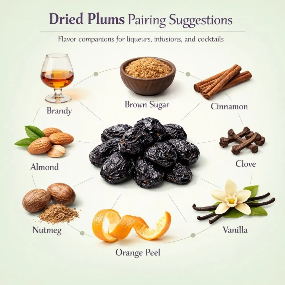 Plums (Dried) pairing suggestions for liqueur making