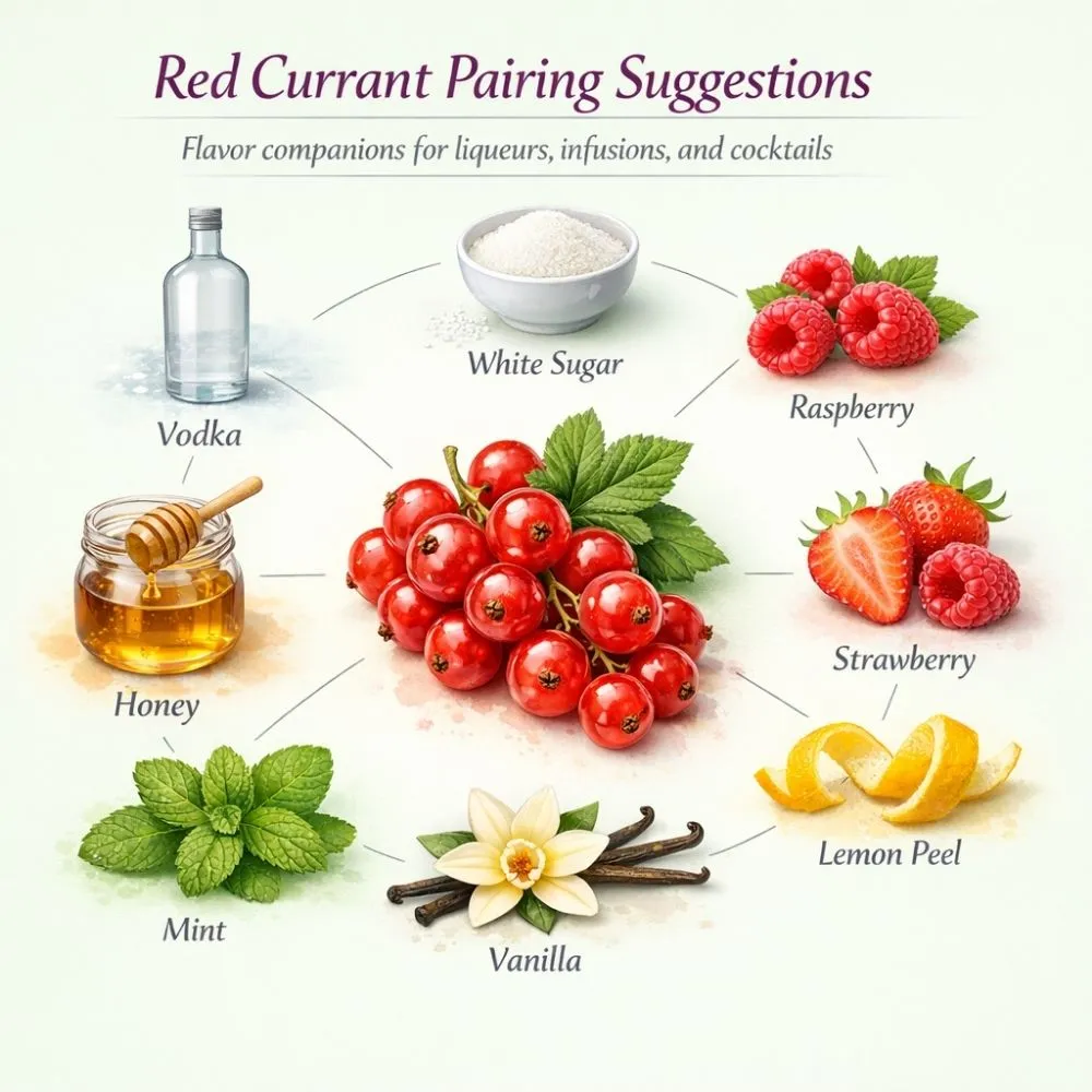 Red Currant pairing suggestions for liqueur making