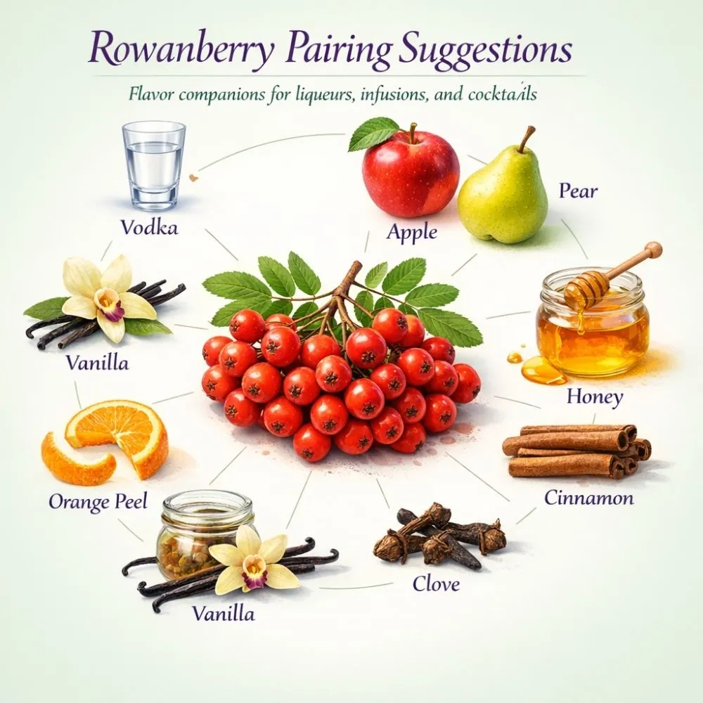 Rowanberry pairing suggestions for liqueur making