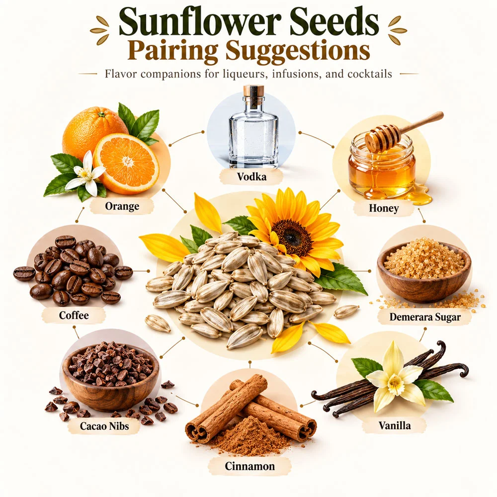Sunflower Seeds pairing suggestions for liqueur making