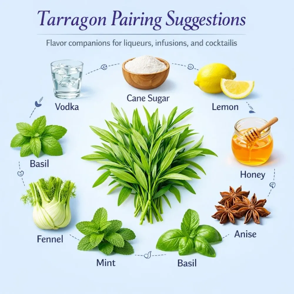Tarragon pairing suggestions for liqueur making