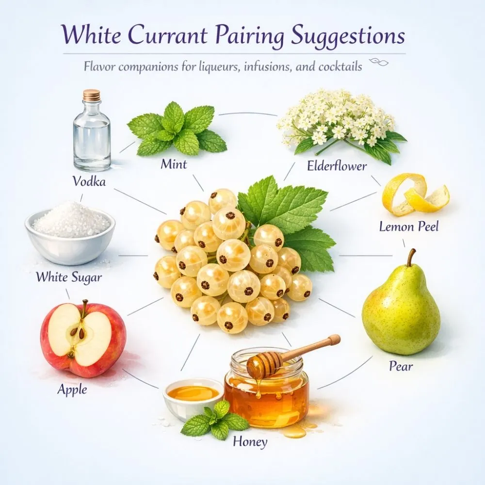 White Currant pairing suggestions for liqueur making