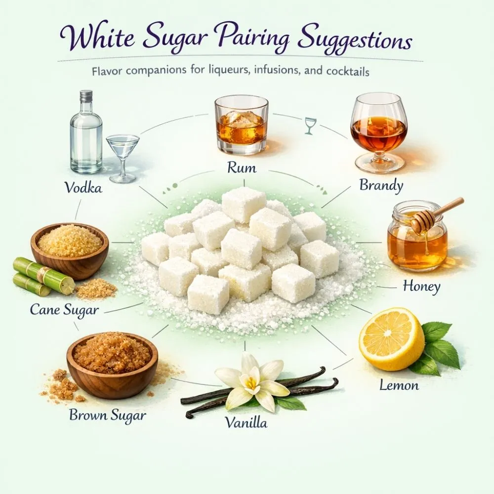 White Sugar pairing suggestions for liqueur making