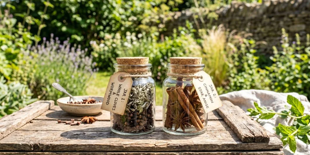 Balancing bitter and aromatic spices in alcohol infusion