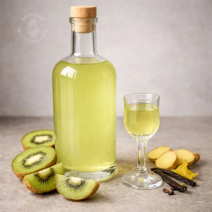 Kiwi Lumina - original homemade liqueur recipe by Liqueur Alchemy
