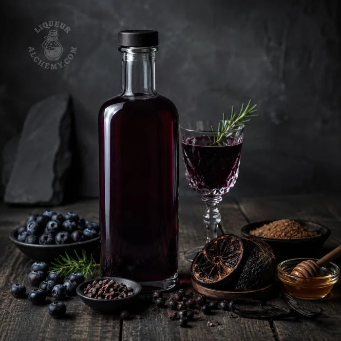 Noctiblue - original homemade liqueur recipe by Liqueur Alchemy