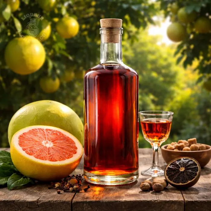 Pomelo after Dark - original homemade liqueur recipe by Liqueur Alchemy