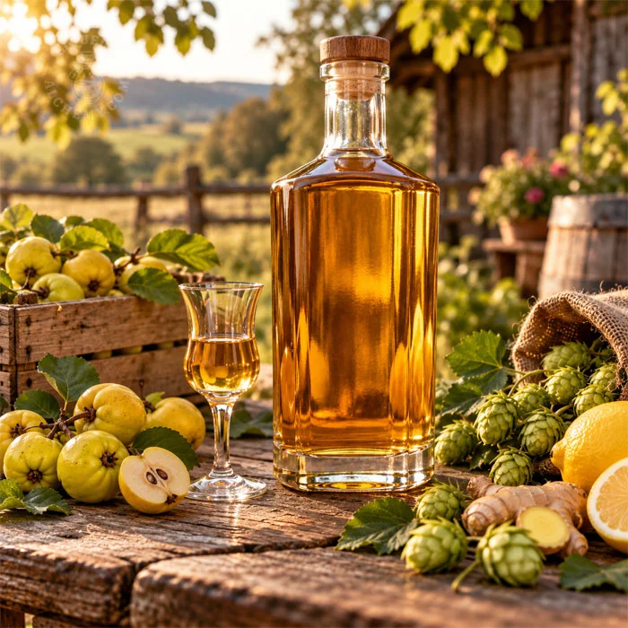 Quince Hopper - original homemade liqueur recipe by Liqueur Alchemy